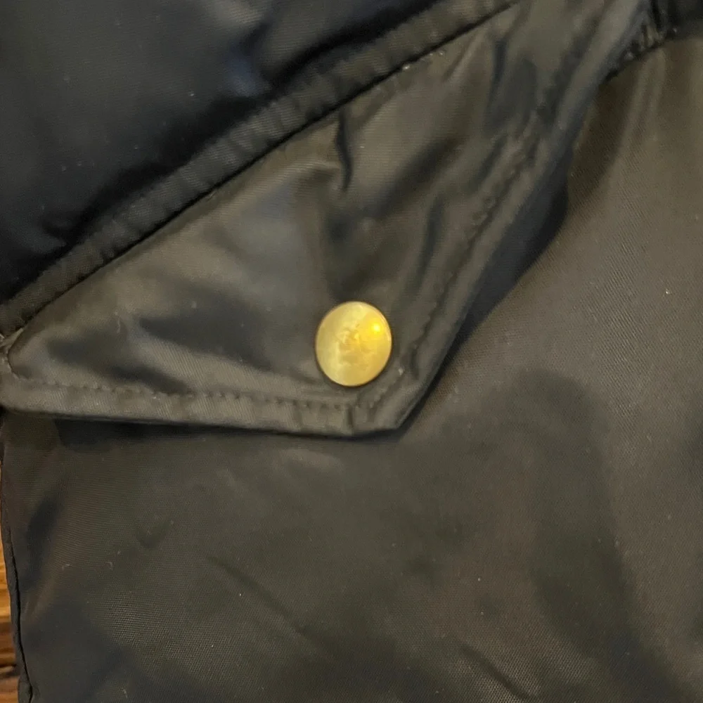 J. Crew Kids Black Puffer Jacket with Fur Hood - Picture 3 of 7